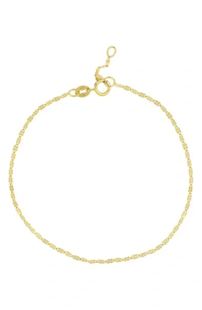 Bony Levy 14k Gold Mini Anchor Chain Bracelet In 14k Yellow Gold