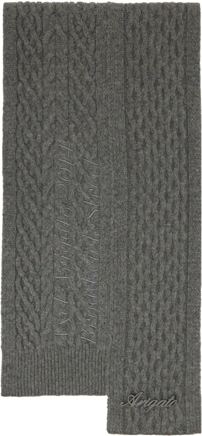 Axel Arigato Gray London Scarf In Light Grey Mélange