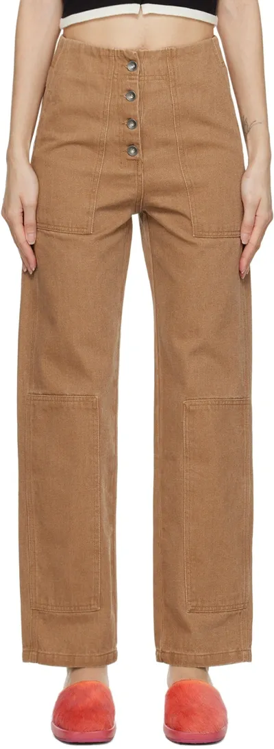 Henrik Vibskov Brown Travel Trousers