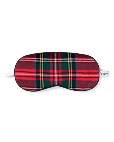 Petite Plume Kid's Imperial Tartan Plaid Eye Mask