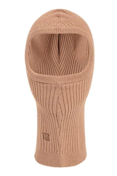 Misbhv Logo-embroidered Balaclava In Beige