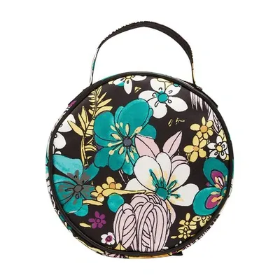 La Doublej Floral Print Round Clutch In Temples