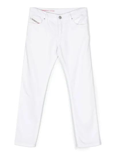 Diesel Kids' 1995-j Straight Jeans In White