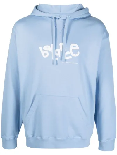 Objects Iv Life Balance Graphic-print Hoodie In Light Blue