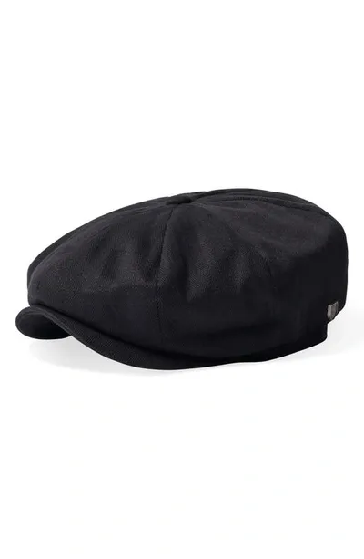 Brixton Brood Wool Blend Driving Cap In Black