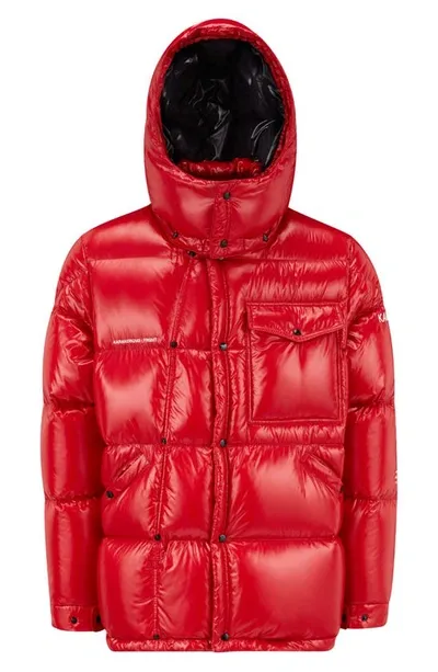 Moncler Genius Anthenium Hooded Jacket In Red