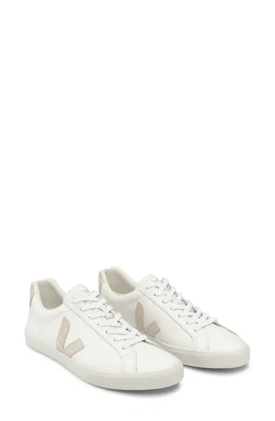 Veja Esplar Leather Trainers In White