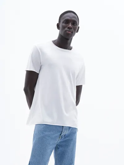 Filippa K Roll Neck Tee In White