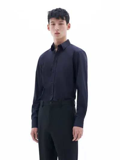 Filippa K Paul Stretch Shirt In Blue