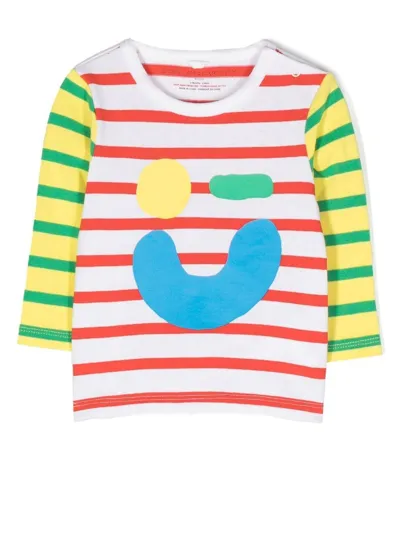 Stella Mccartney Babies' Striped Long-sleeved Top In Multi