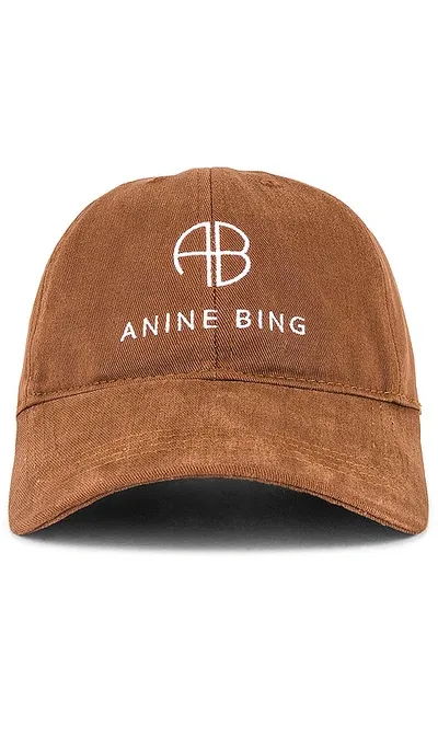 Anine Bing Jeremy Baseball Cap In Brown