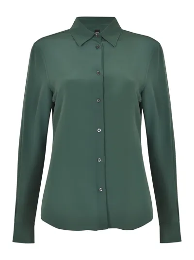 Aspesi Classic Plain Shirt In Green