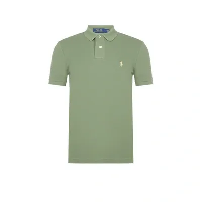 Polo Ralph Lauren Short-sleeved Cotton Polo Shirt In Green