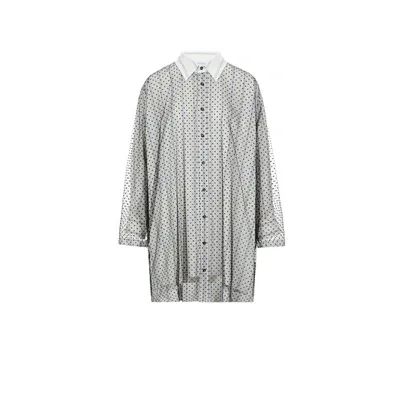 Maison Margiela Robe-chemise Avec Doublure Voile En Coton