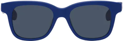 Alexander Mcqueen Blue Angled Sunglasses