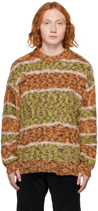 Andersson Bell Multi-coloured Striped Crew Neck Sweater In Multicolor