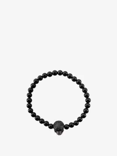 Alexander Mcqueen Skull Bracelet In Black