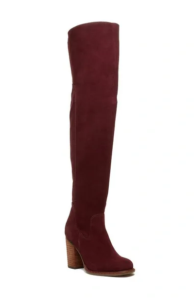 Kelsi Dagger Brooklyn Logan Over The Knee Boot In Garnet