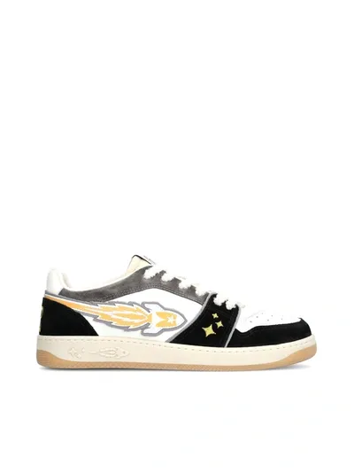 Enterprise Japan Sneakers Rocket In Pelle E Suede In Multicolor