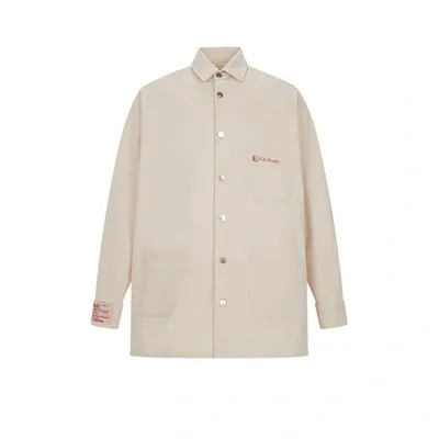 Raf Simons Long Cotton Logo Jacket