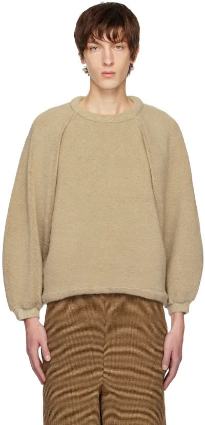 Isa Boulder Ssense Exclusive Beige Towel Sweatshirt In Sand