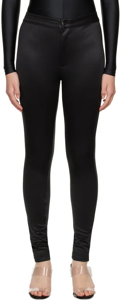 Skims Disco Skinny Pants In Black