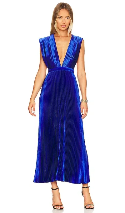 L'idée Gala Gown In Deep Azure