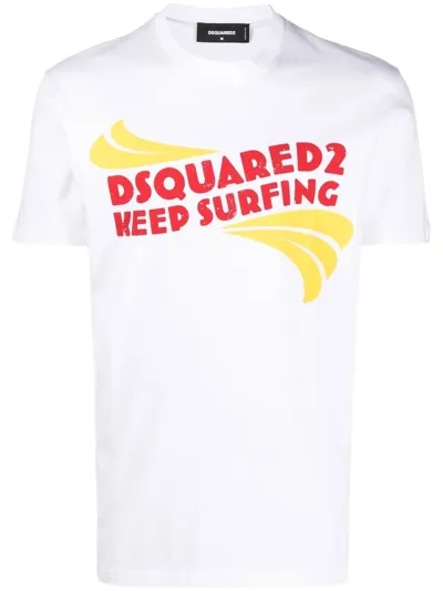 Dsquared2 Logo-print T-shirt In White