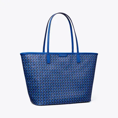 Tory Burch Ever-ready Zip Tote In Mediterranean Blue