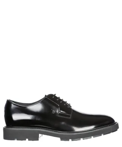 Tod's Derby Shoes In Black