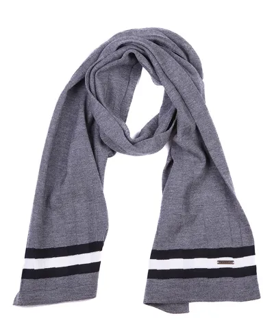 Bally Wool Scarf In Grey