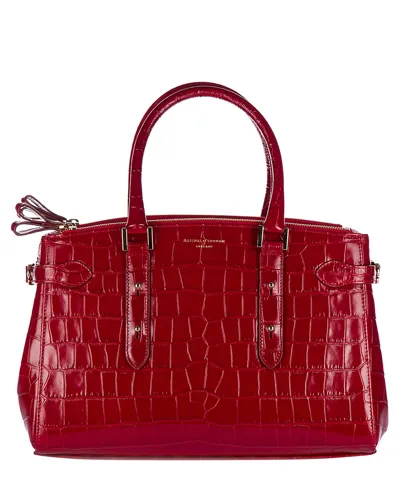 Aspinal Of London Book Street Handbag In Red