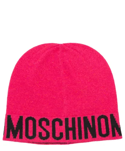 Moschino Cashmere Beanie In Pink