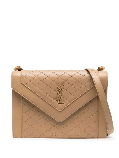 Saint Laurent Gaby Shoulder Bag In Braun