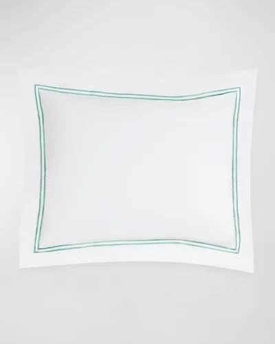 Sferra King New Resort Sham In White/aqua