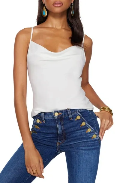 Ramy Brook Abigail Cowl Neck Tank Top In White