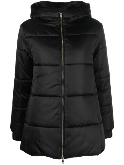 Liu •jo Padded Hooded Jacket In Black