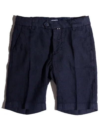 Siola Kids' Blue Linen Bermuda