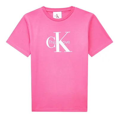 Calvin Klein Junior Fuchsia T-shirt This Is Love In Fucsia