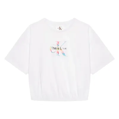 Calvin Klein Junior Kids' White Top This Is Love In Bianco