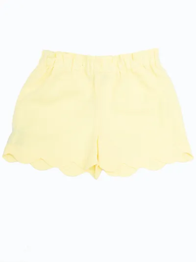 Siola Kids' Solid Color Shorts In Giallo