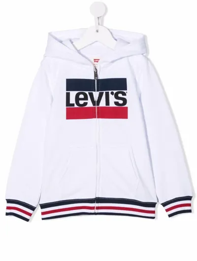 Levi&#039;s Sweatshirt With Hood In Bianco