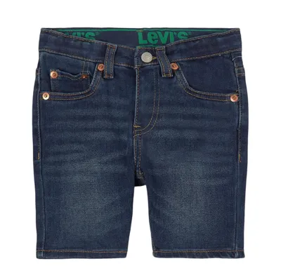 Levi&#039;s Kids' Dark Wash Denim Bermuda In Jeans