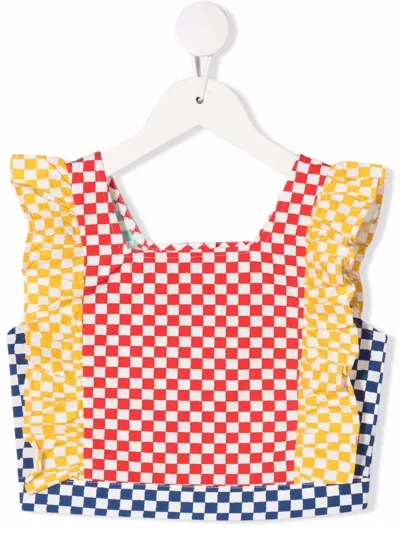 Stella Mccartney Checkered Top In Multicolor