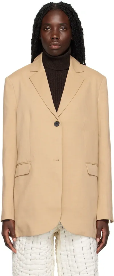 Holzweiler Neutral Freya Single-breasted Blazer In Neutrals