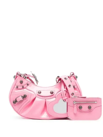 Balenciaga Le Cagole Shoulder Bag In Pink