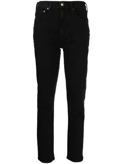 Agolde Black Merrel Slim Leg Jeans