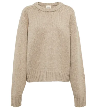 Khaite Mae Cashmere Sweater In Beige