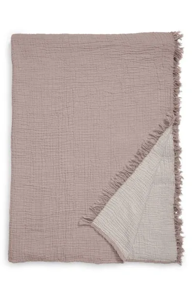 House No.23 Alaia Blanket In Mushroom Oatmeal