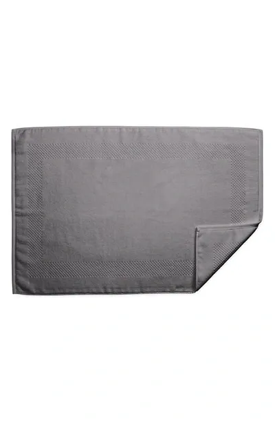 Matouk Lotus Tub Mat In Charcoal Gray